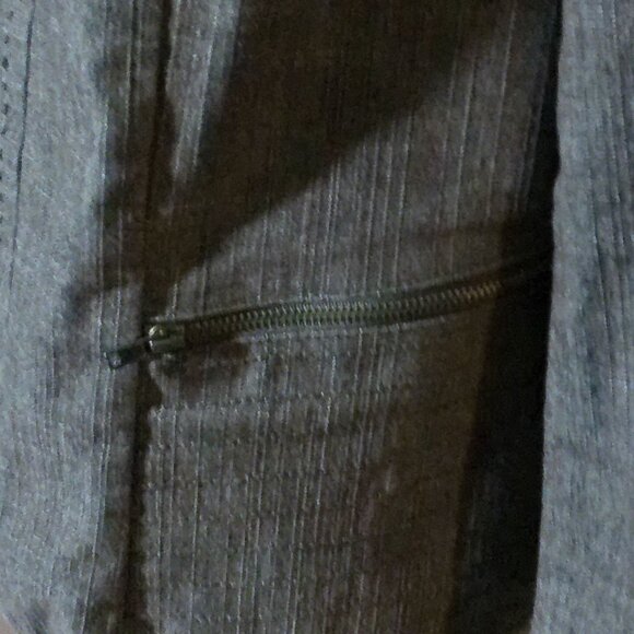 Roz & Ali Brown 3/4 Sleeve Moto-styled Jacket - Picture 5 of 7